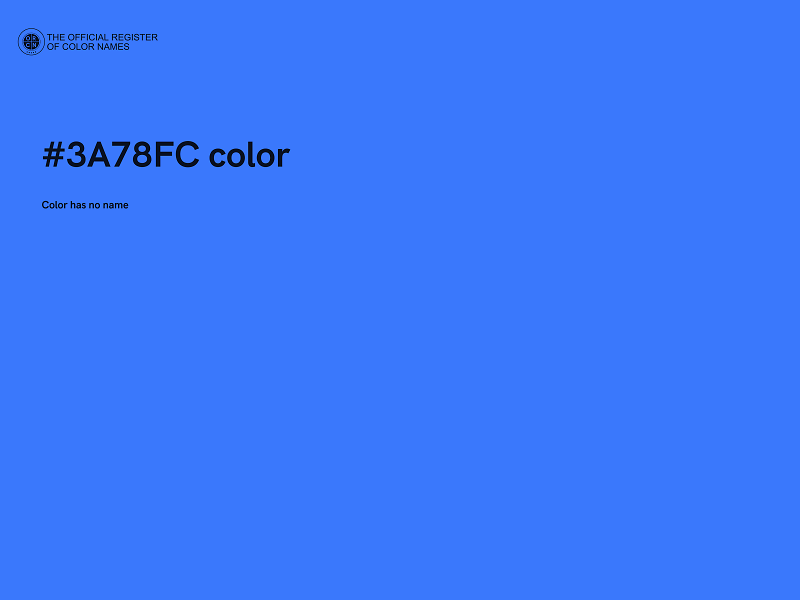 #3A78FC color image