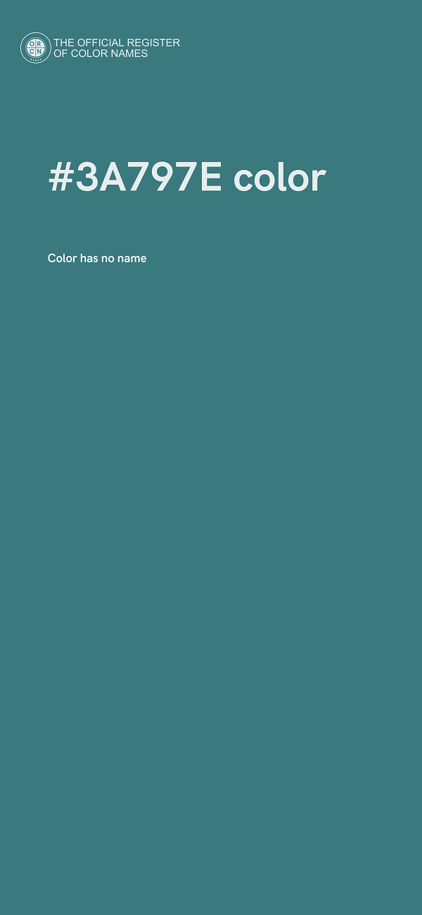 #3A797E color image