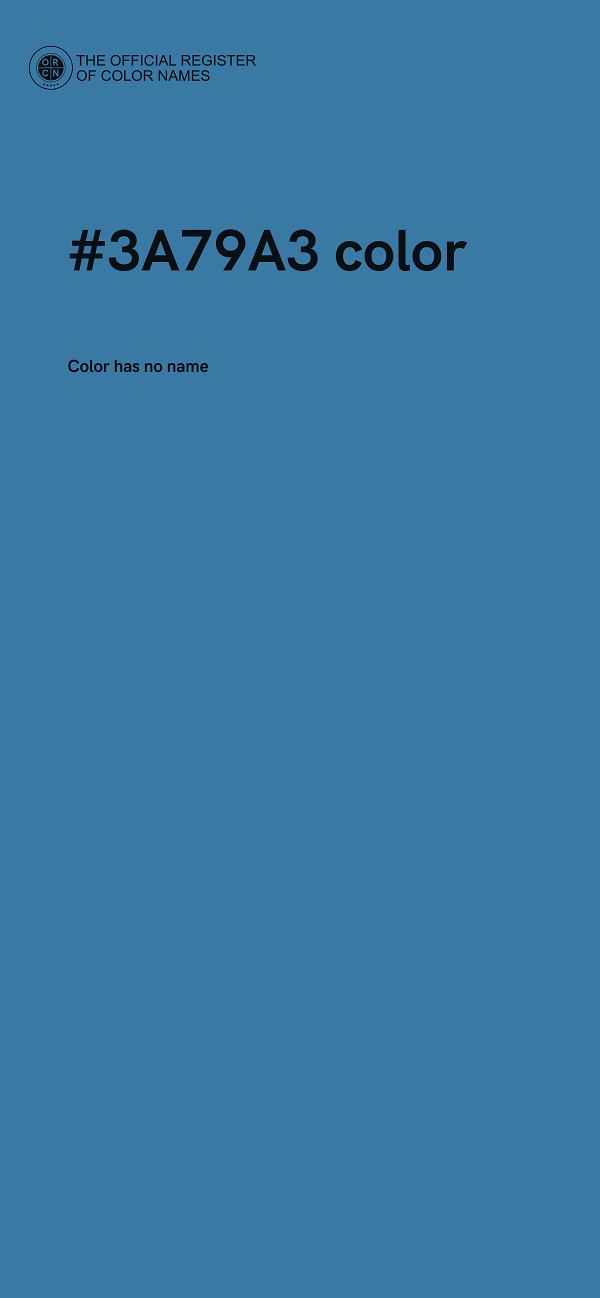 #3A79A3 color image