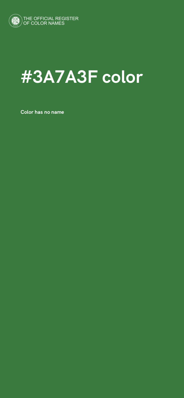 #3A7A3F color image