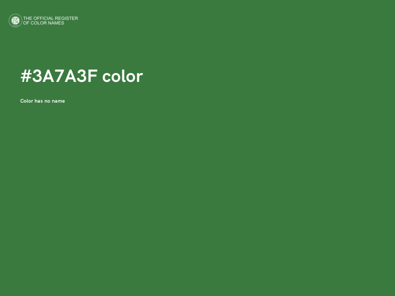#3A7A3F color image