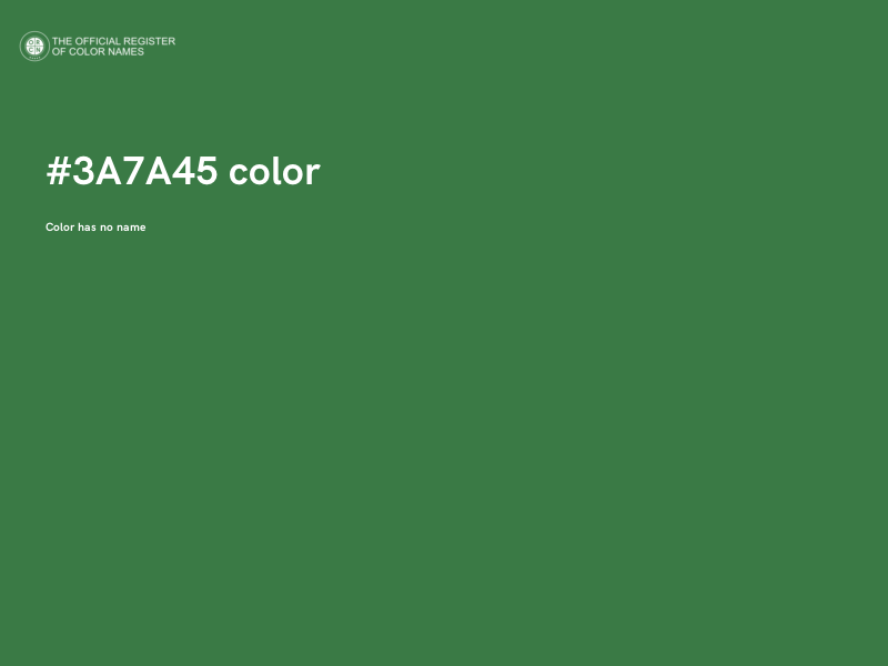 #3A7A45 color image