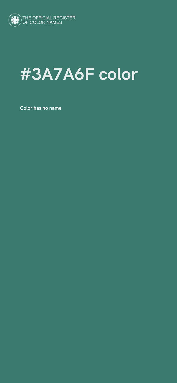 #3A7A6F color image
