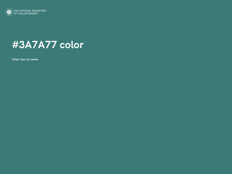 #3A7A77 color image