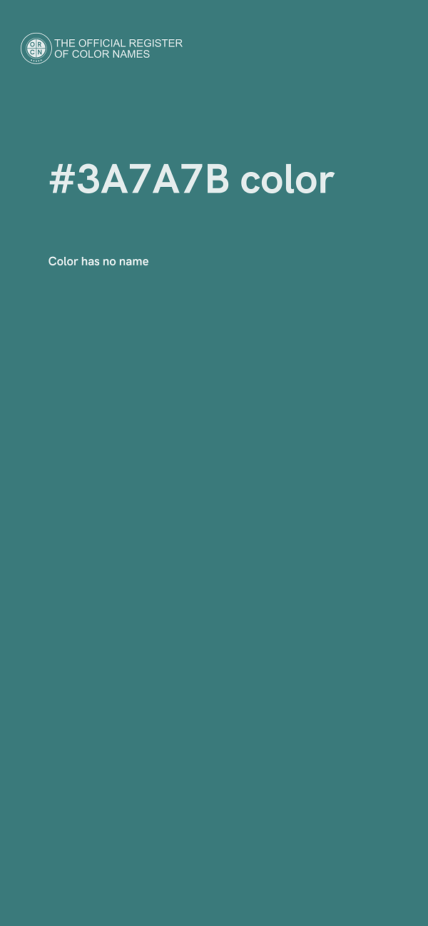 #3A7A7B color image