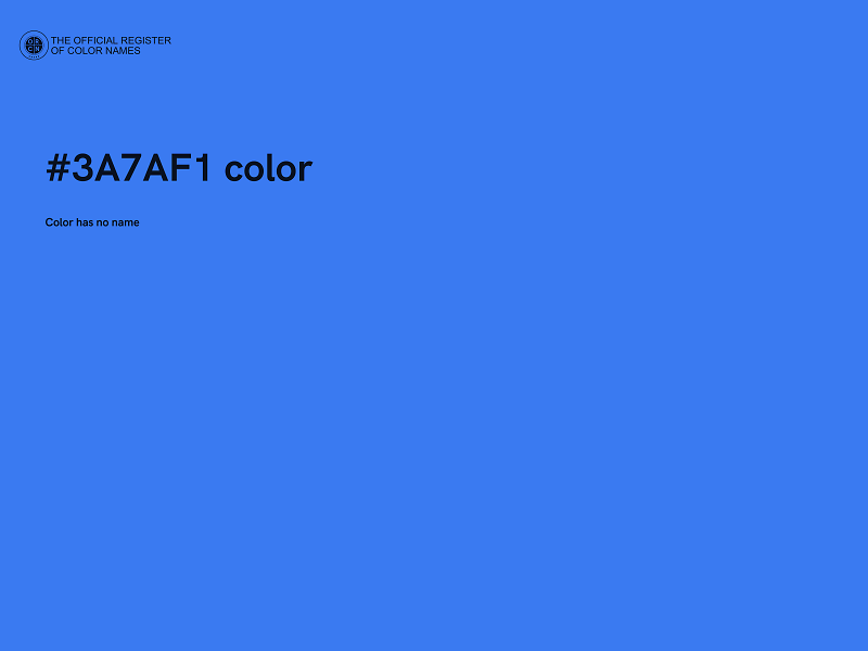 #3A7AF1 color image