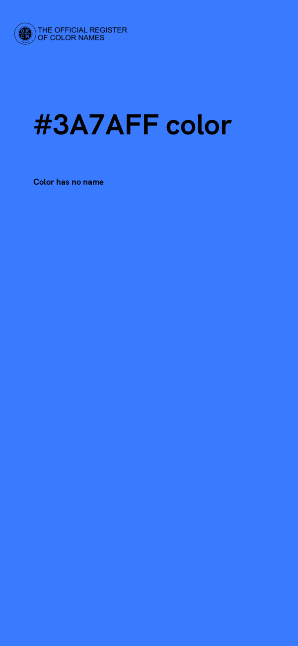 #3A7AFF color image