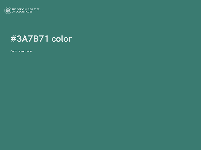 #3A7B71 color image