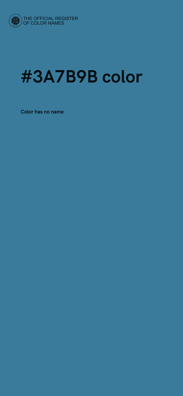 #3A7B9B color image