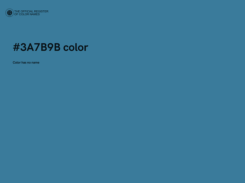 #3A7B9B color image
