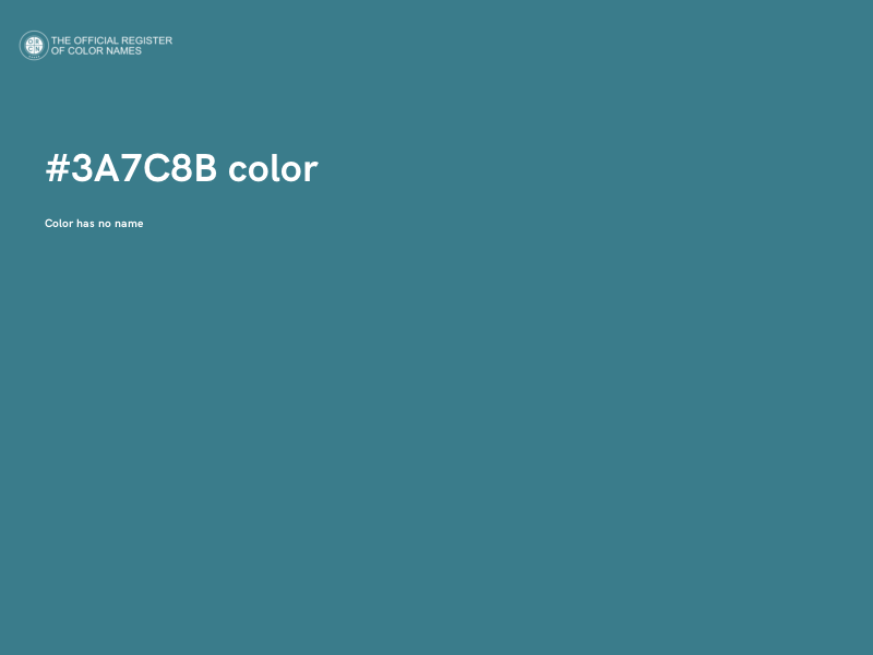 #3A7C8B color image