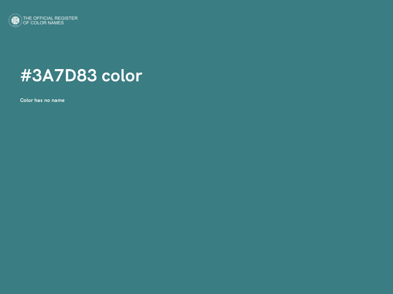 #3A7D83 color image