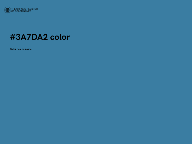 #3A7DA2 color image