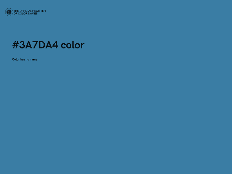 #3A7DA4 color image