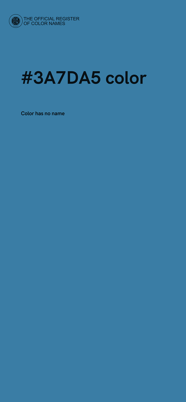 #3A7DA5 color image