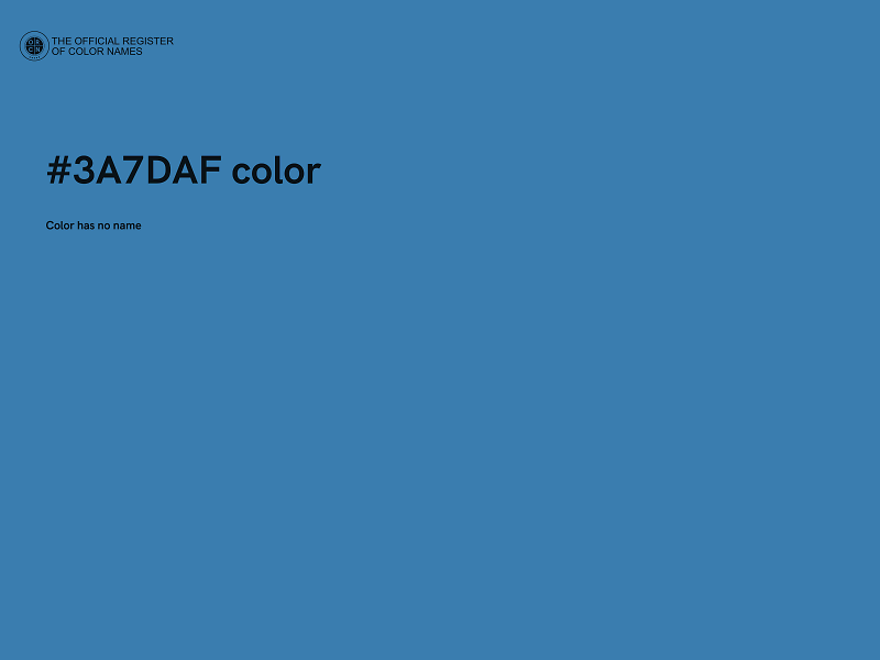 #3A7DAF color image