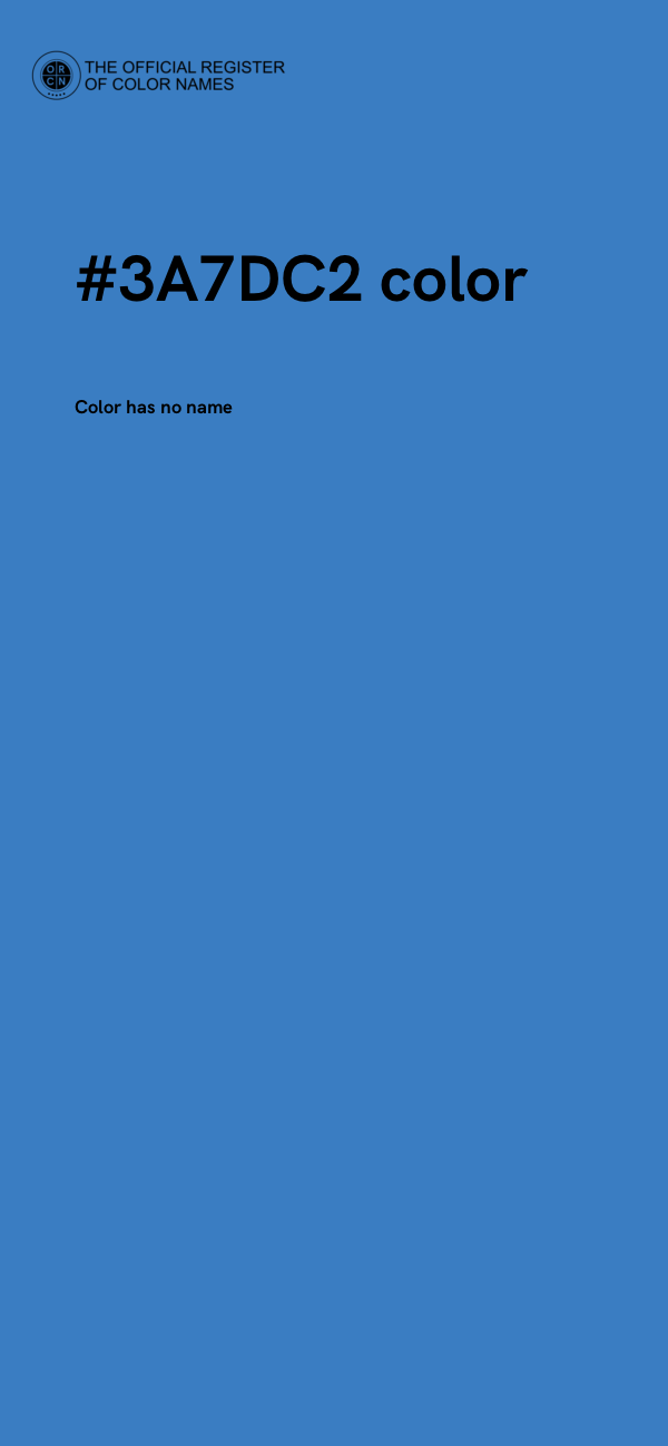 #3A7DC2 color image