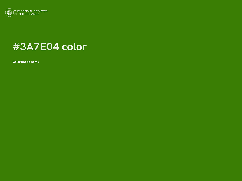 #3A7E04 color image