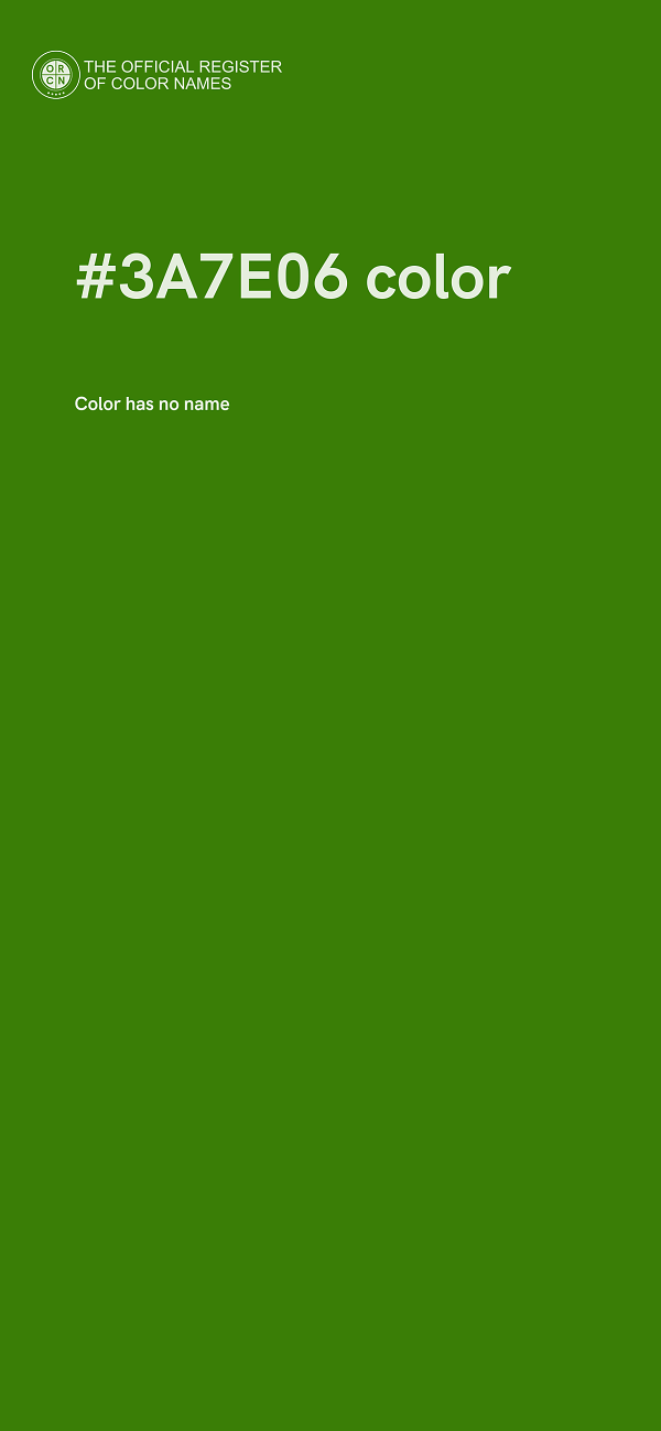 #3A7E06 color image