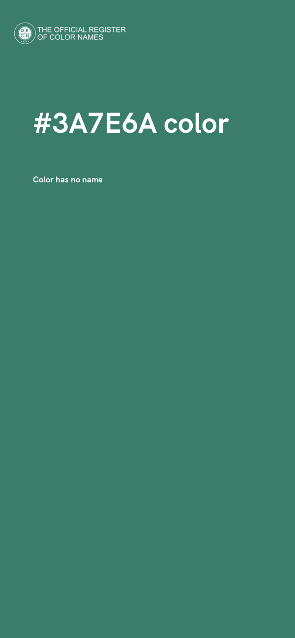 #3A7E6A color image