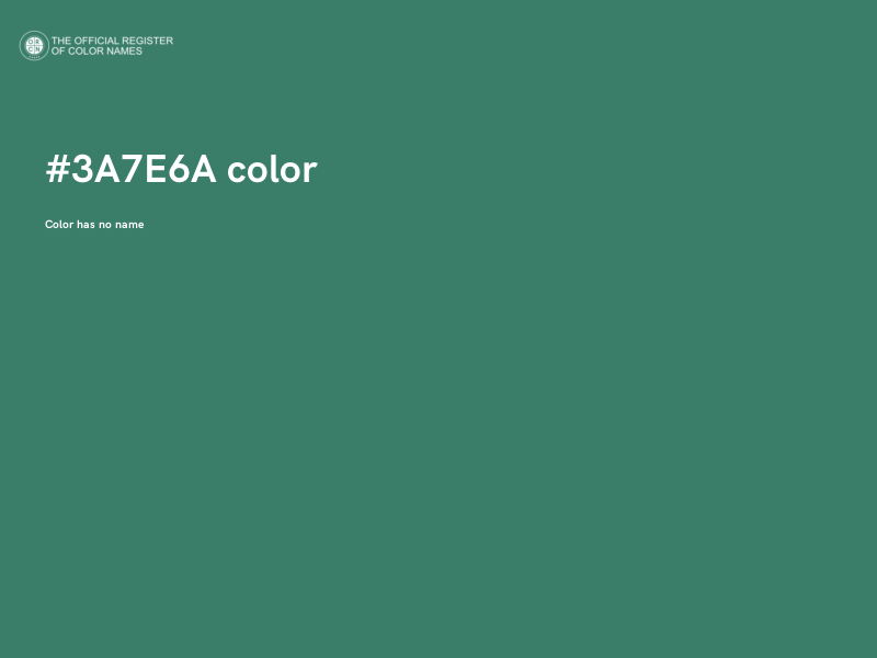 #3A7E6A color image
