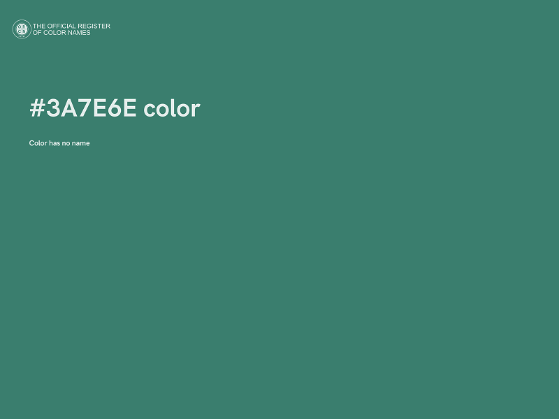 #3A7E6E color image