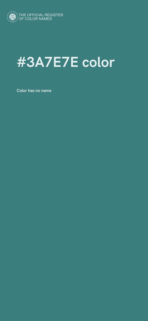 #3A7E7E color image
