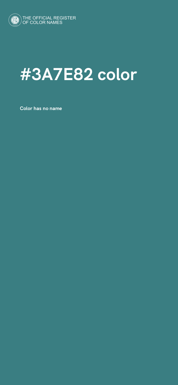 #3A7E82 color image
