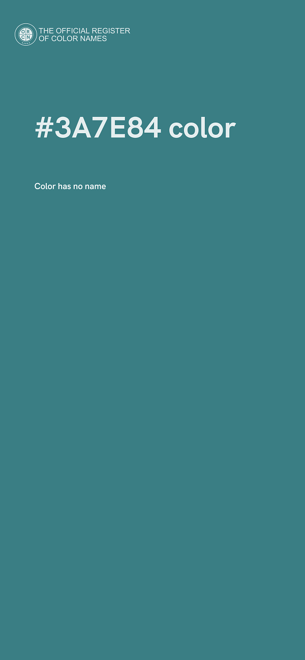 #3A7E84 color image