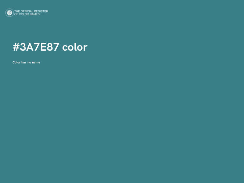 #3A7E87 color image