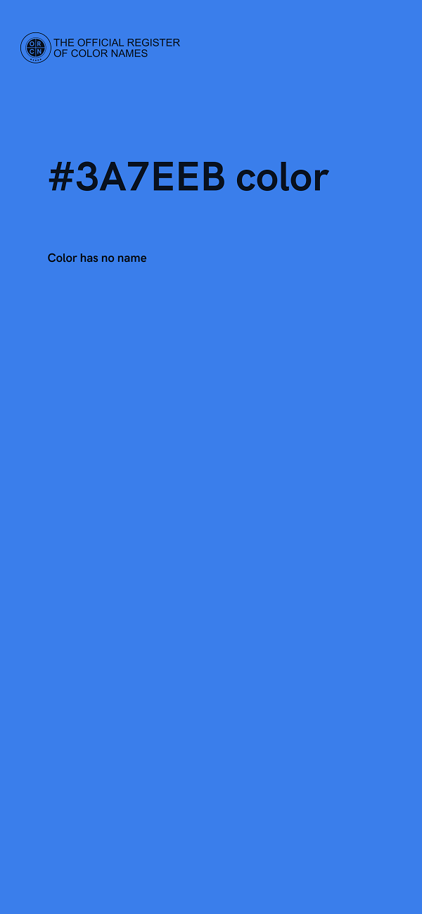 #3A7EEB color image