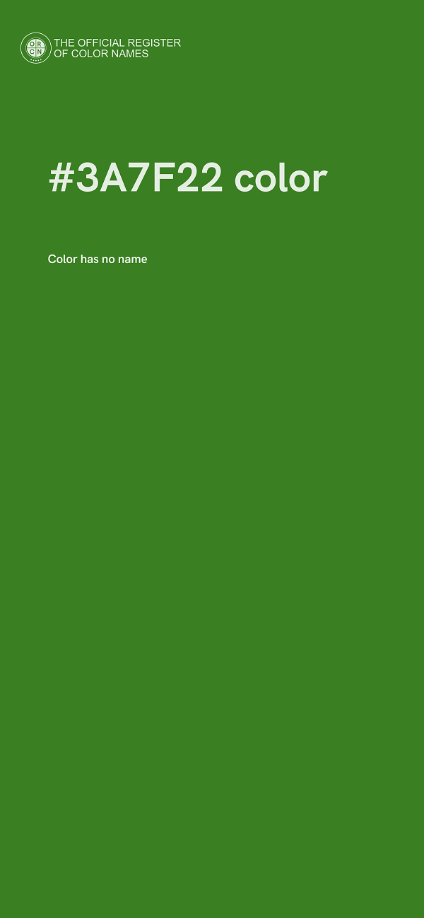 #3A7F22 color image