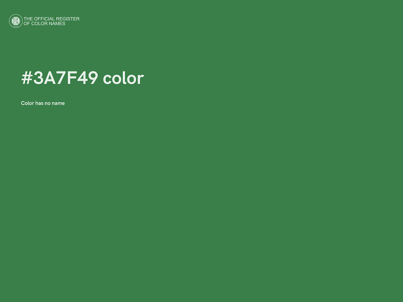 #3A7F49 color image