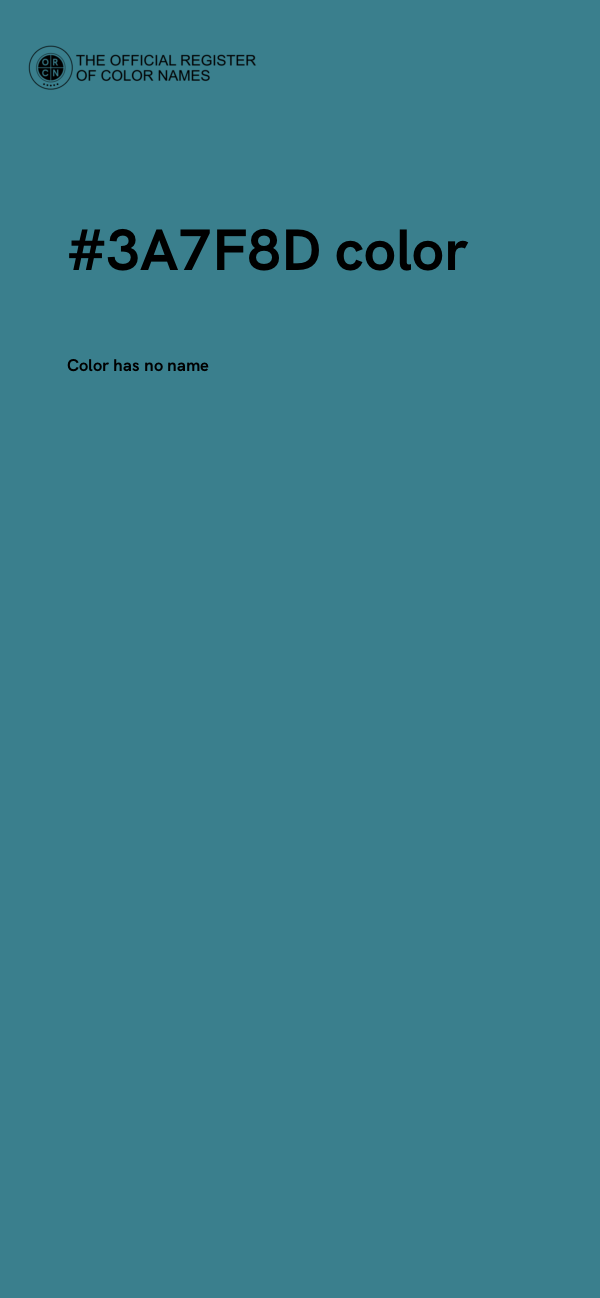 #3A7F8D color image