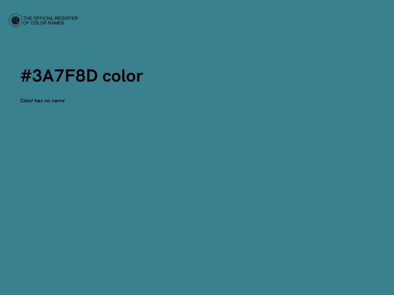 #3A7F8D color image