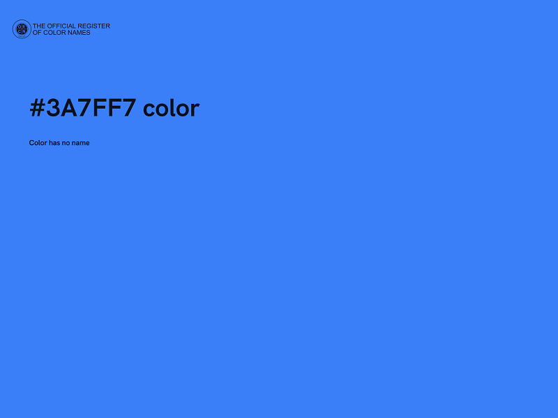 #3A7FF7 color image