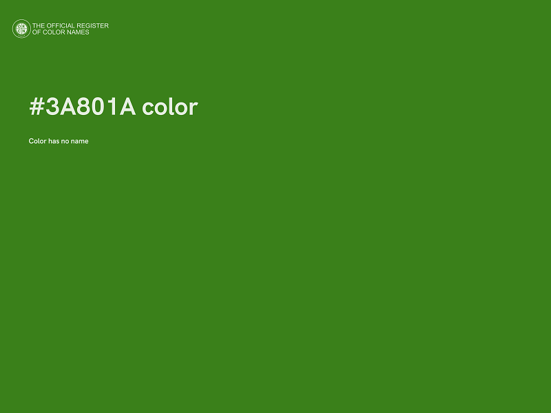 #3A801A color image