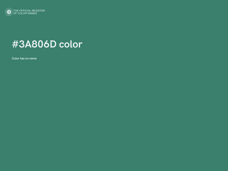 #3A806D color image