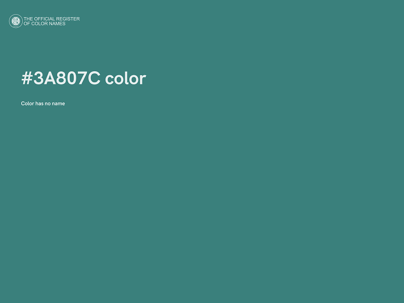 #3A807C color image