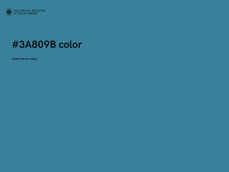 #3A809B color image