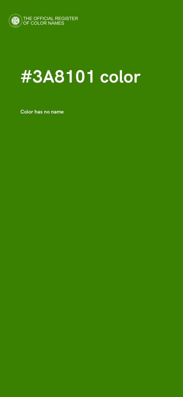 #3A8101 color image