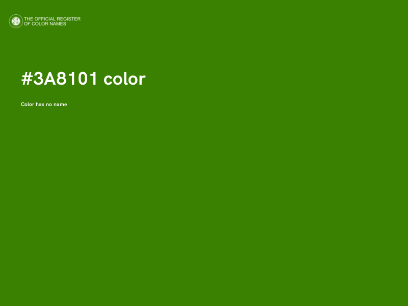 #3A8101 color image