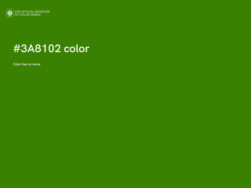 #3A8102 color image