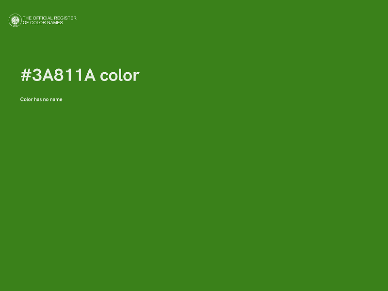 #3A811A color image