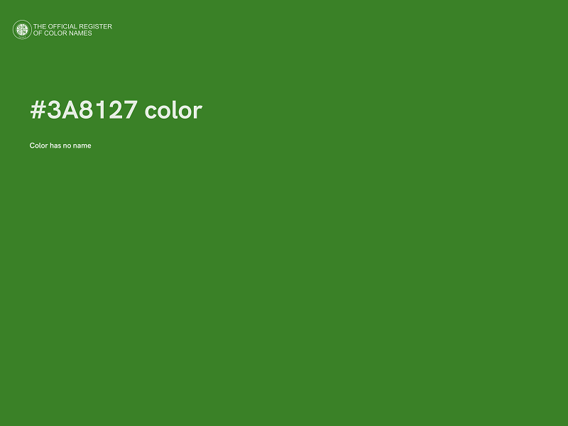 #3A8127 color image