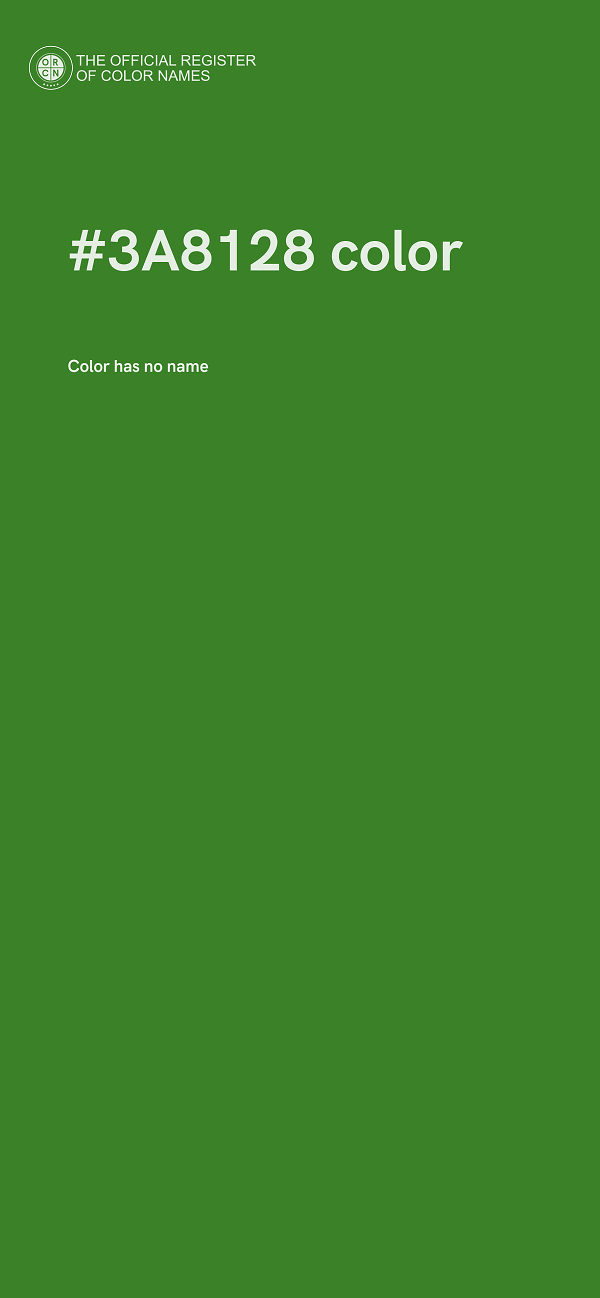 #3A8128 color image
