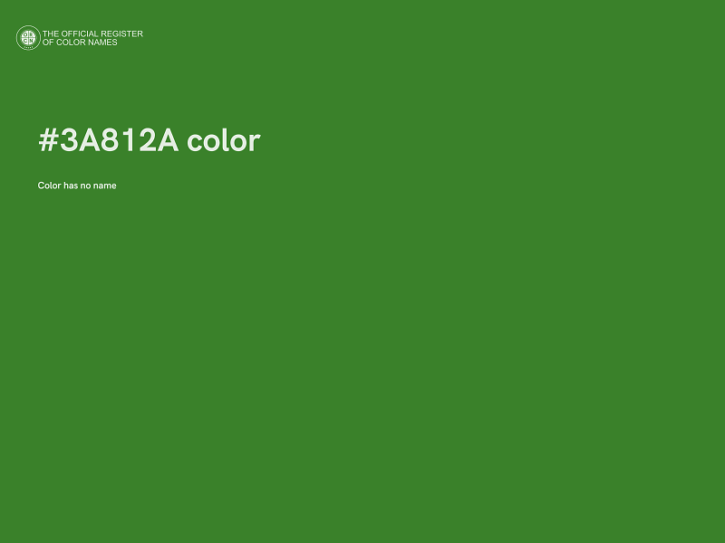 #3A812A color image