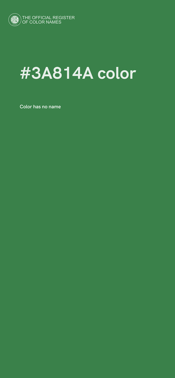 #3A814A color image