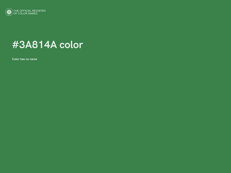 #3A814A color image