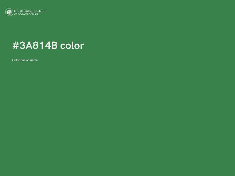 #3A814B color image